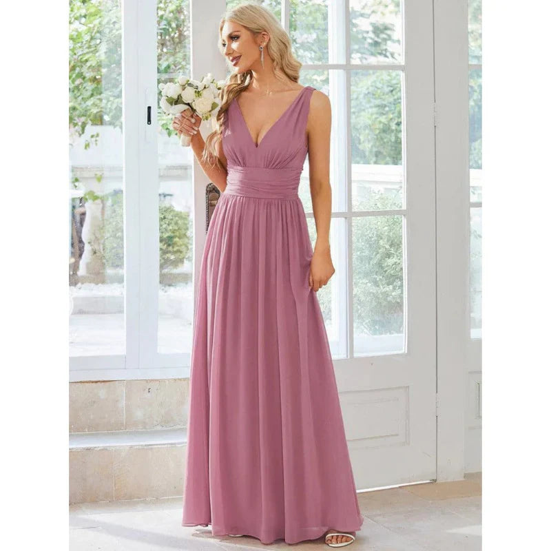 Vera Women's Maxi Dress | Elegant V-Neck, Versatile for Summer and Formal Events 6