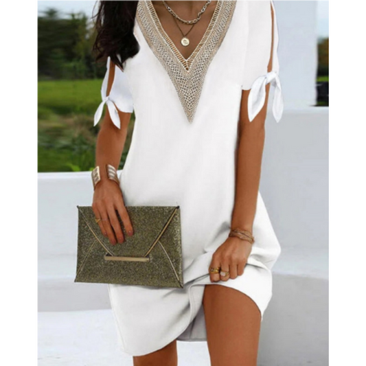 Vera Women's Tunic Dress | V-Neck, Versatile Mini 0