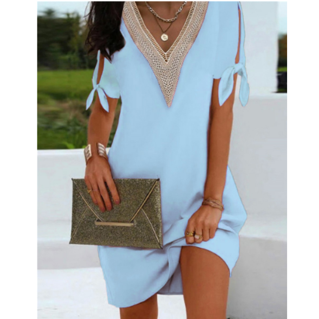 Vera Women's Tunic Dress | V-Neck, Versatile Mini 2