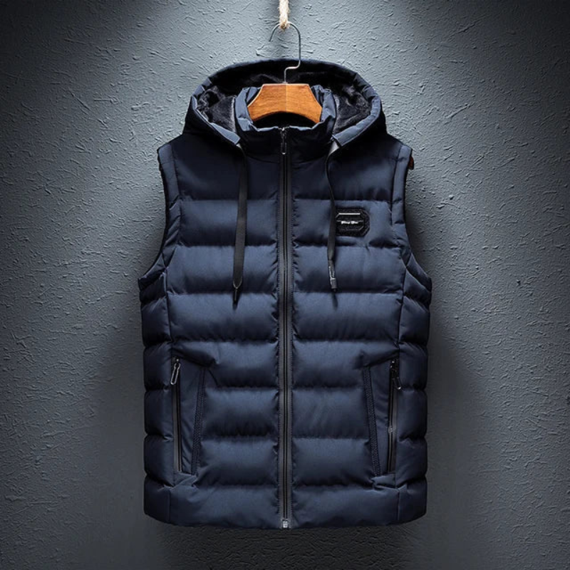 Vito Men's Hooded Vest | Quilted, Casual Layering 3