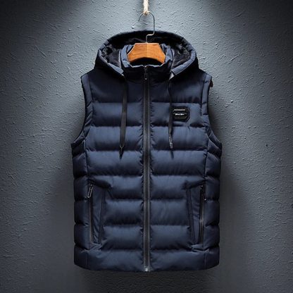 Vito Men's Hooded Vest | Quilted, Casual Layering 3