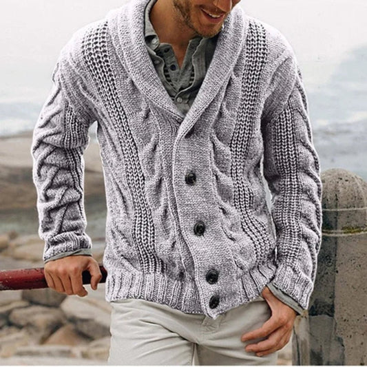 Wade Men's Cardigan | Classic Button-Down Style, Winter Warmth 1