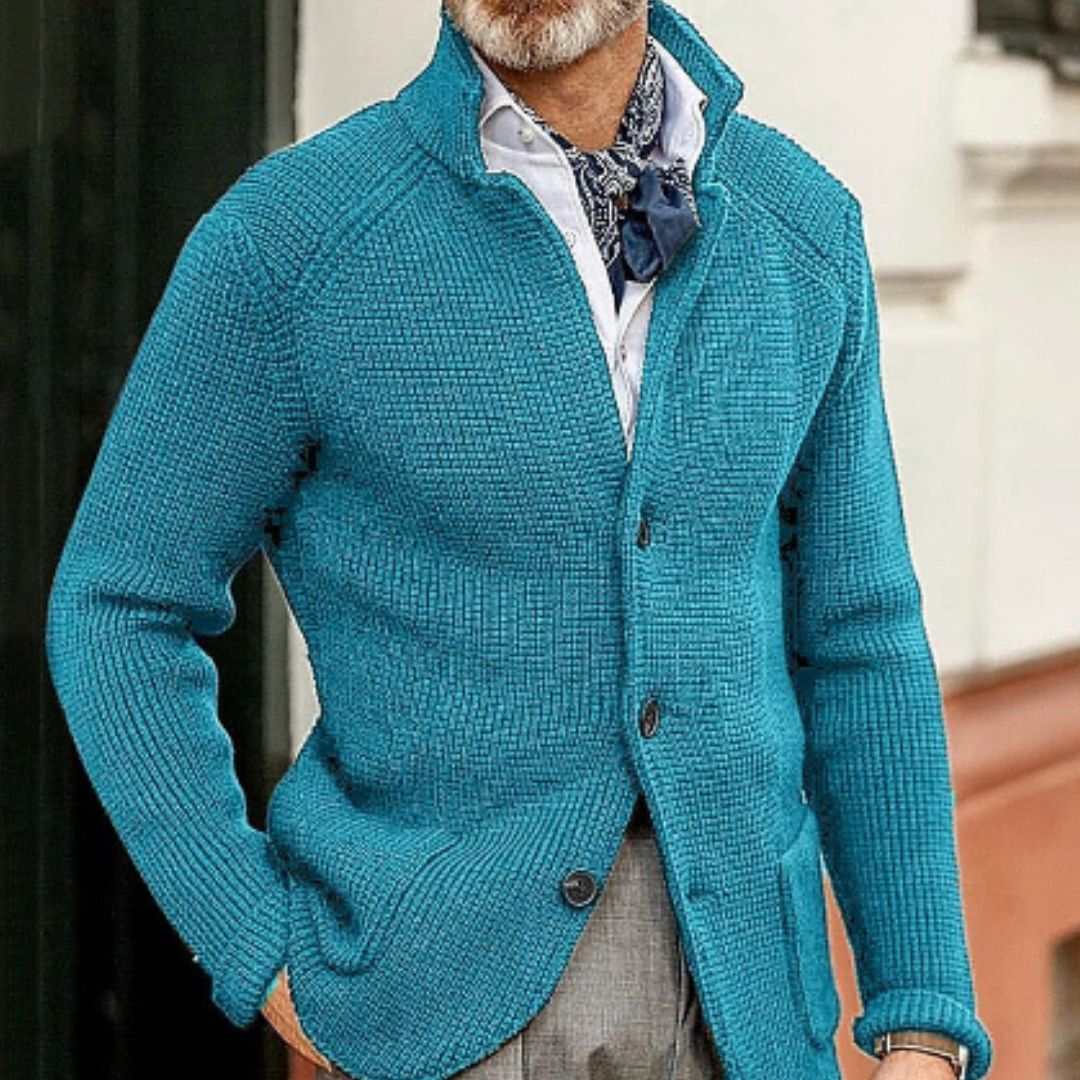 Wade Men's Cardigan | Classic Button Closure, Versatile Style 10