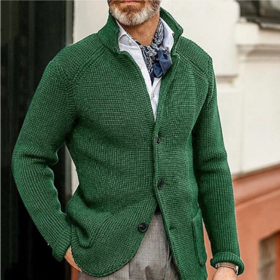 Wade Men's Cardigan | Classic Button Closure, Versatile Style 11