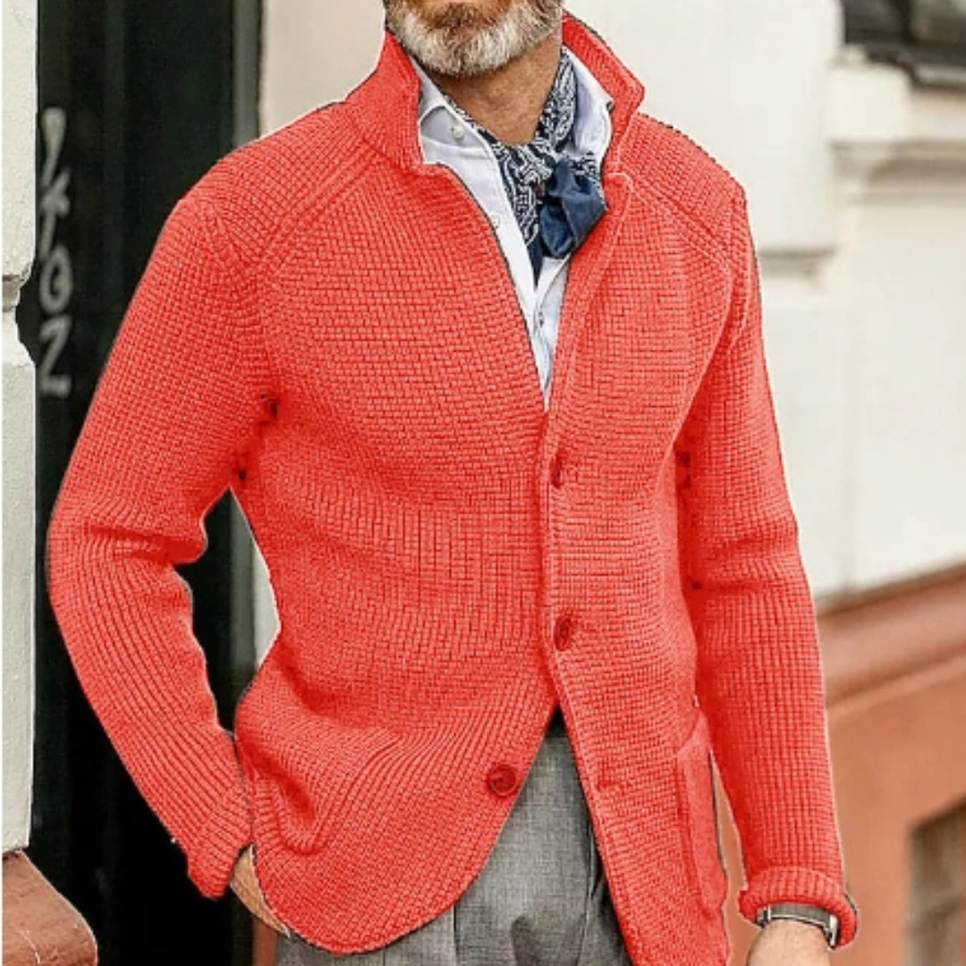 Wade Men's Cardigan | Classic Button Closure, Versatile Style 12