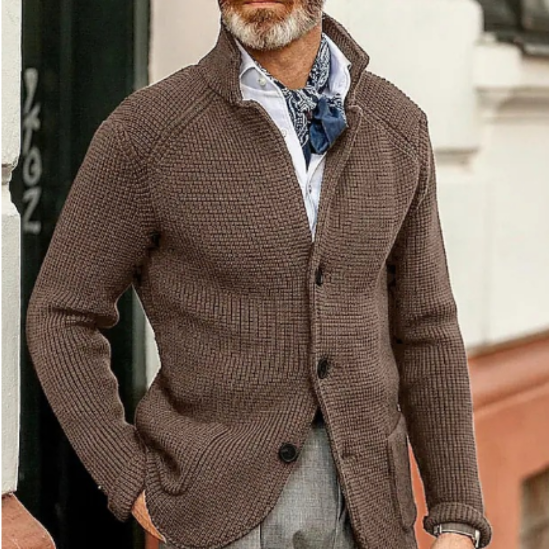 Wade Men's Cardigan | Classic Button Closure, Versatile Style 13