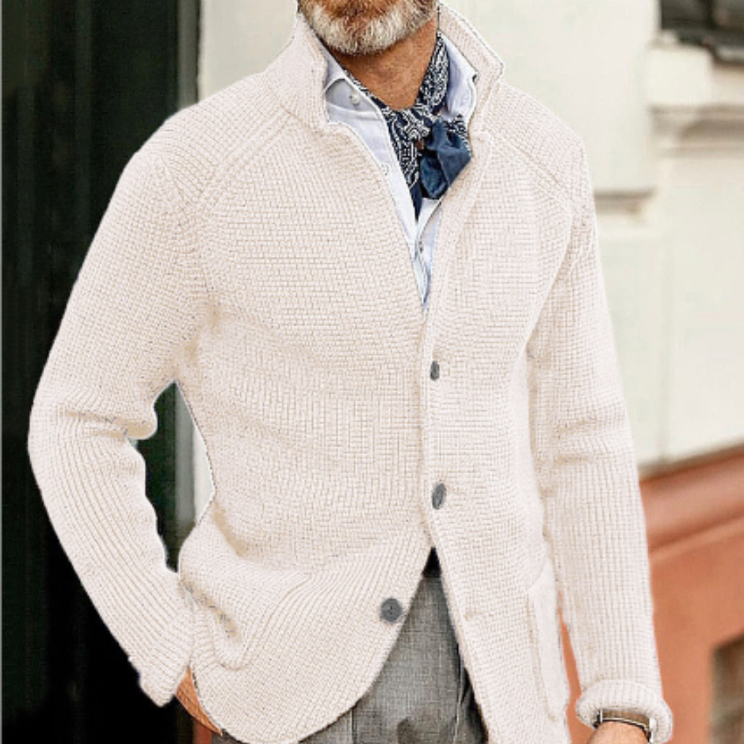 Wade Men's Cardigan | Classic Button Closure, Versatile Style 2