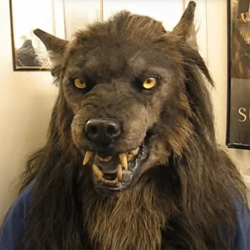 Warren Adult Werewolf Mask | Realistic Silicone and Faux Fur Design 2