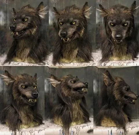 Warren Adult Werewolf Mask | Realistic Silicone and Faux Fur Design 3