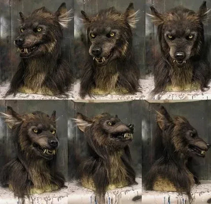 Warren Adult Werewolf Mask | Realistic Silicone and Faux Fur Design 3