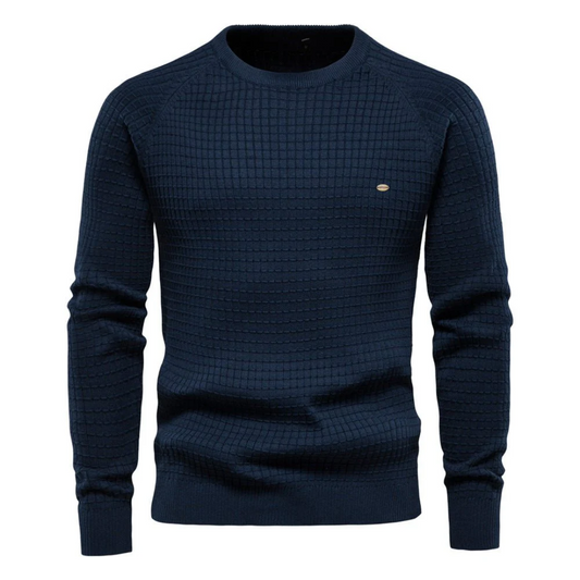 Wavy Men's Crew Neck Sweater | Cozy Warmth, Casual Style 0