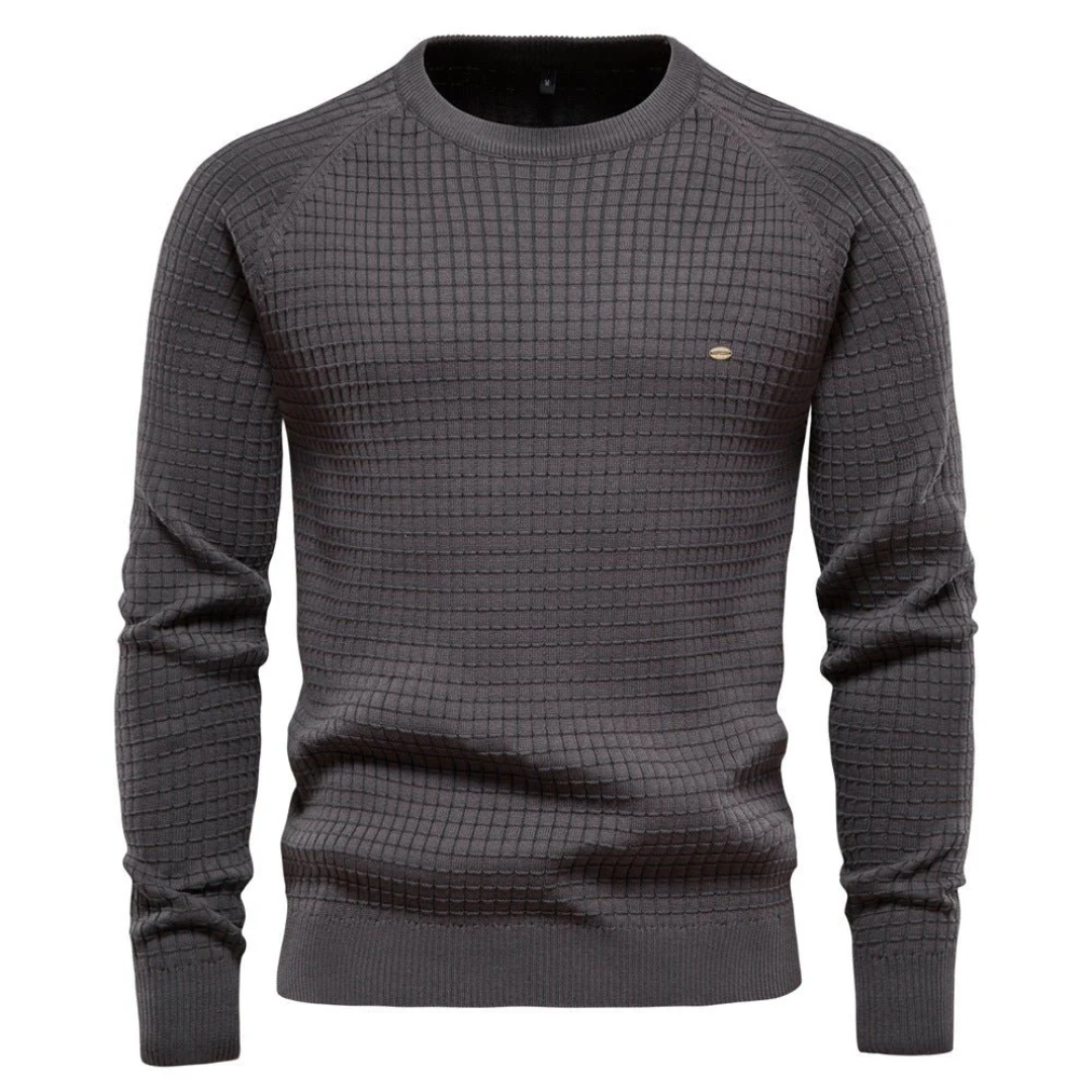 Wavy Men's Crew Neck Sweater | Cozy Warmth, Casual Style 2