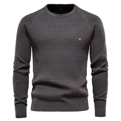 Wavy Men's Crew Neck Sweater | Cozy Warmth, Casual Style 2