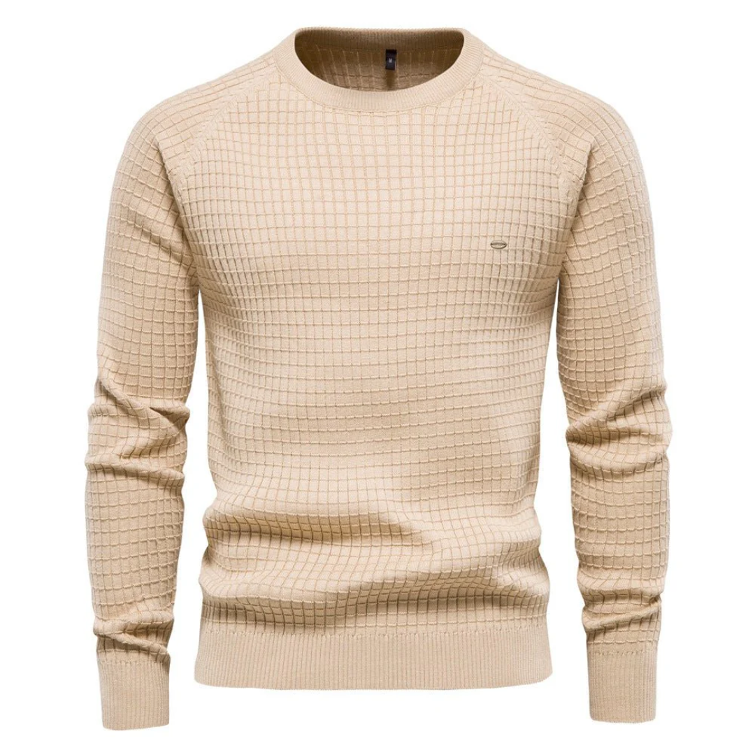 Wavy Men's Crew Neck Sweater | Cozy Warmth, Casual Style 3