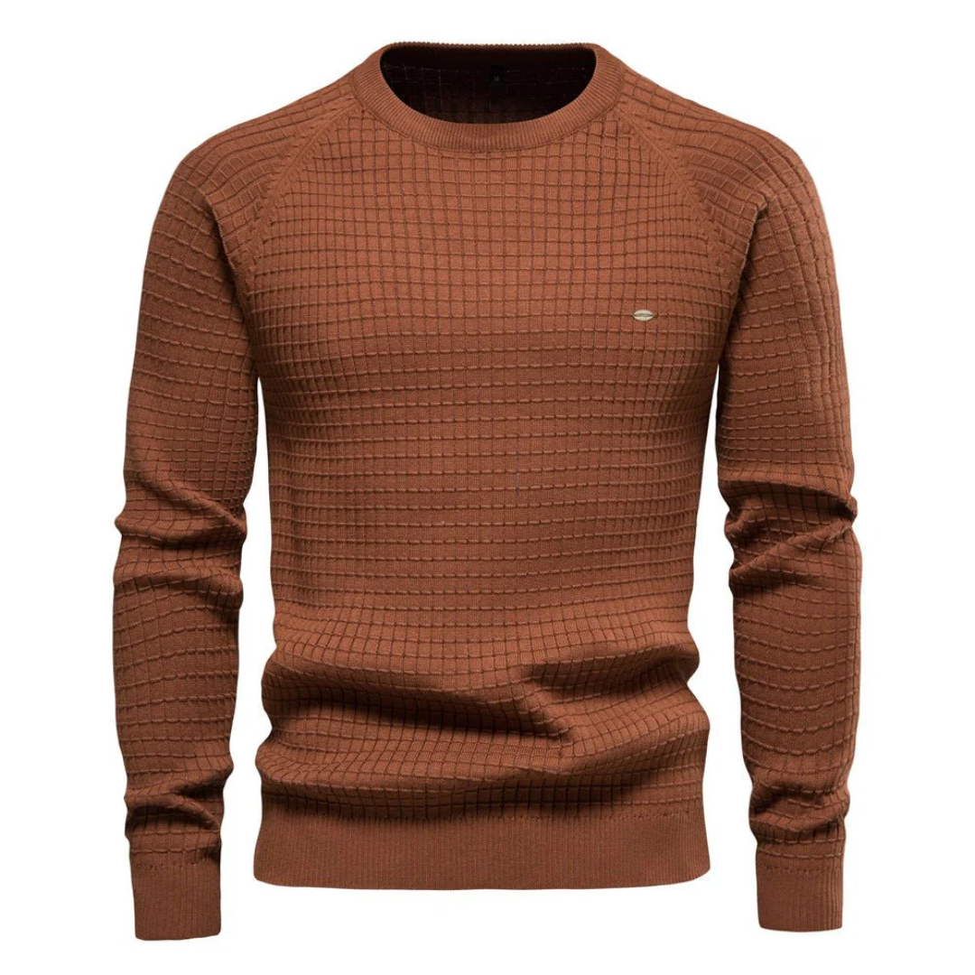 Wavy Men's Crew Neck Sweater | Cozy Warmth, Casual Style 4