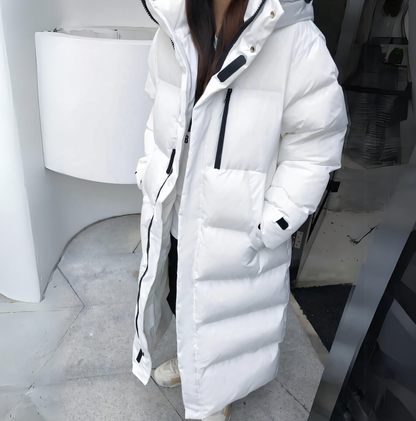 Wendy Women's Long Jacket | Insulated, Windproof, Fleece-Lined Pockets 2