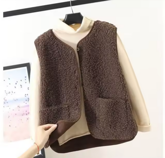 Willa Women's Fleece Vest | Thick Cozy Fleece, Relaxed Fit 0