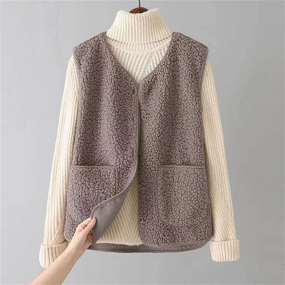 Willa Women's Gilet | Soft Fabric, Button Closure, Pockets 1
