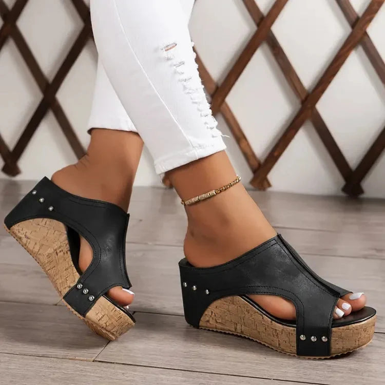 Willa Women's Platform Sandals | Orthopedic Open-Toe Design 2