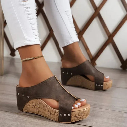 Willa Women's Platform Sandals | Orthopedic Open-Toe Design 3