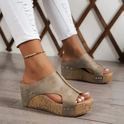 Willa Women's Platform Sandals | Orthopedic Open-Toe Design 4