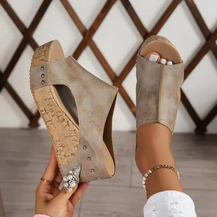 Willa Women's Platform Sandals | Orthopedic Open-Toe Design 6