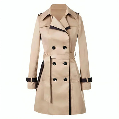 Willa Women's Trench Coat | Windproof, Lapel Collar 0