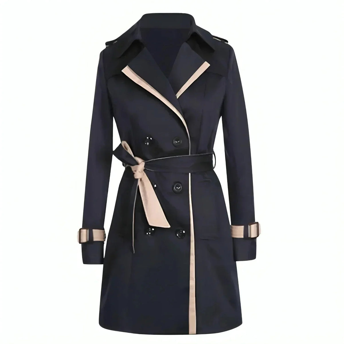 Willa Women's Trench Coat | Windproof, Lapel Collar 5