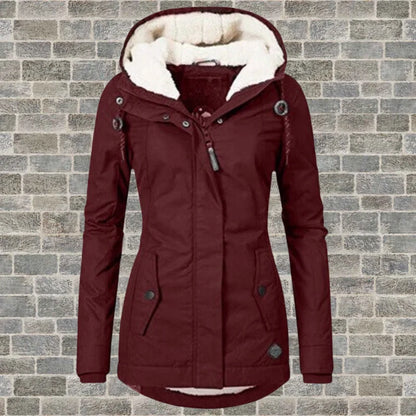Willa Women's Winter Coat | Fleece Lined, Hooded, Warm 4