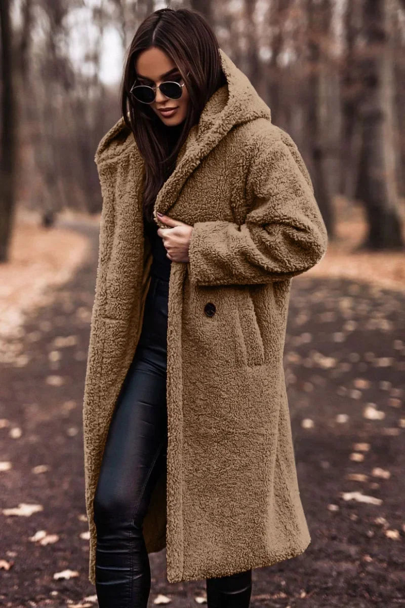 Wina Women's Long Puffer Coat | Cozy Hooded Design, Winter Warmth 4