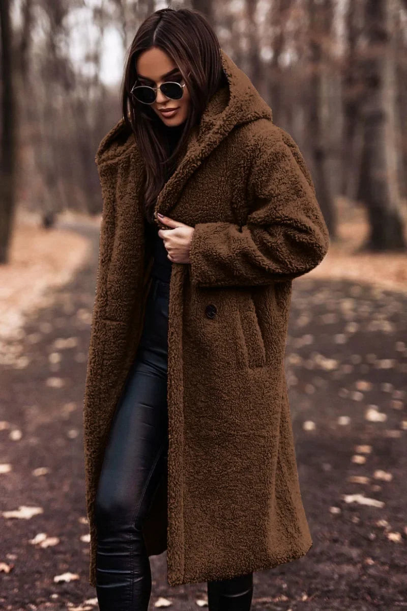 Wina Women's Long Puffer Coat | Cozy Hooded Design, Winter Warmth 6
