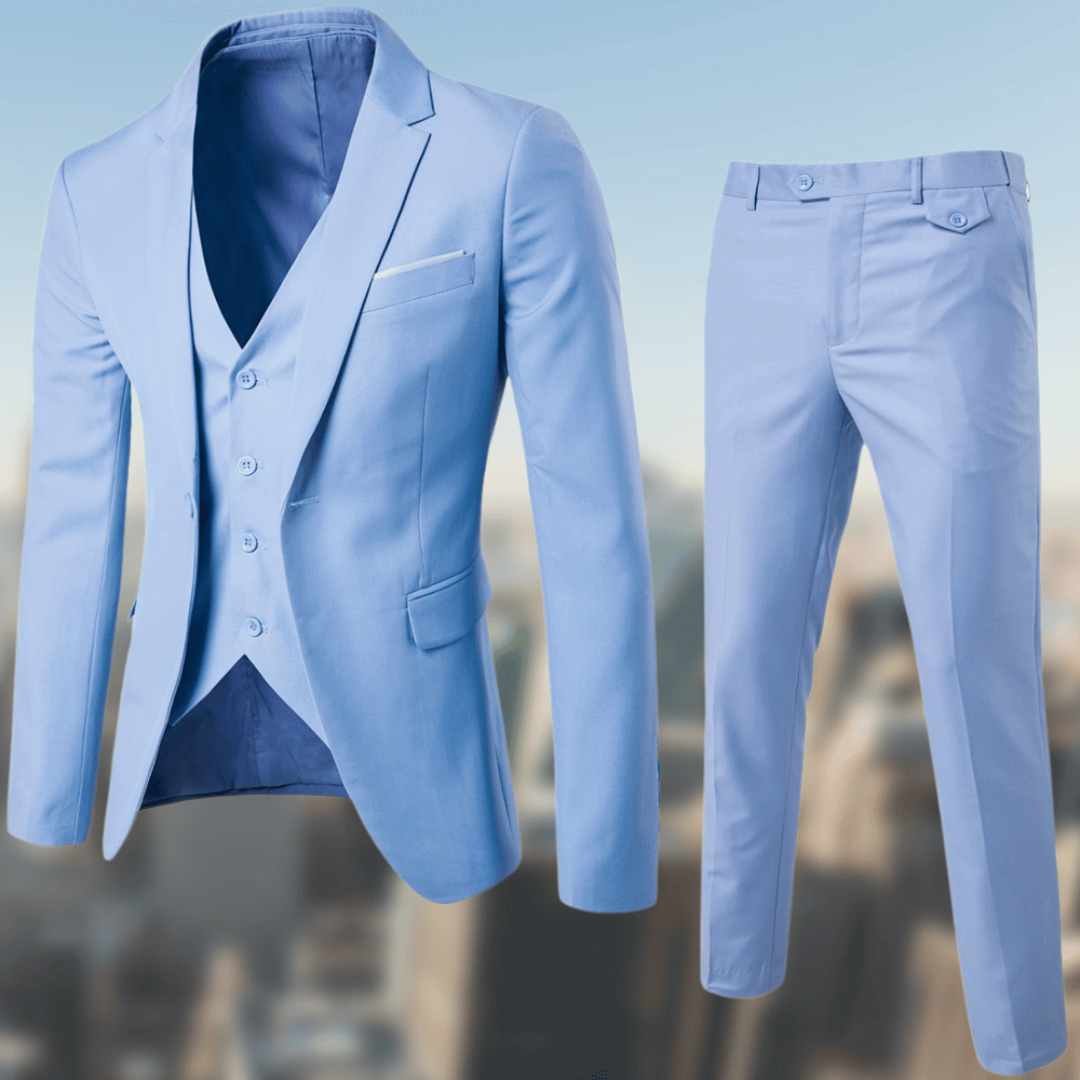 Winston Men's Suit | Classic Three-Piece Wedding Set, Slim Fit 2