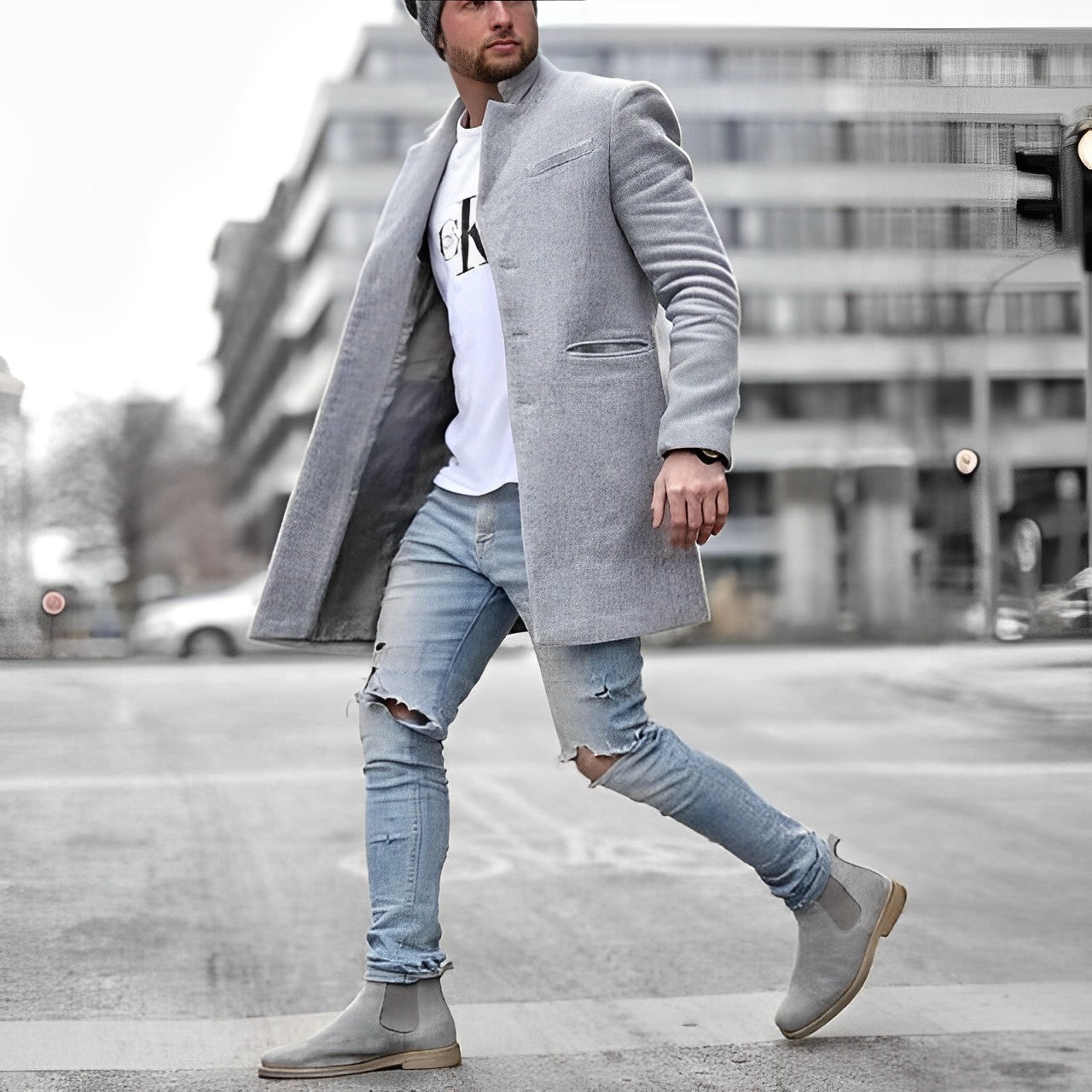 Winston Men's Trench Coat | Warm, Casual Style for Winter 0
