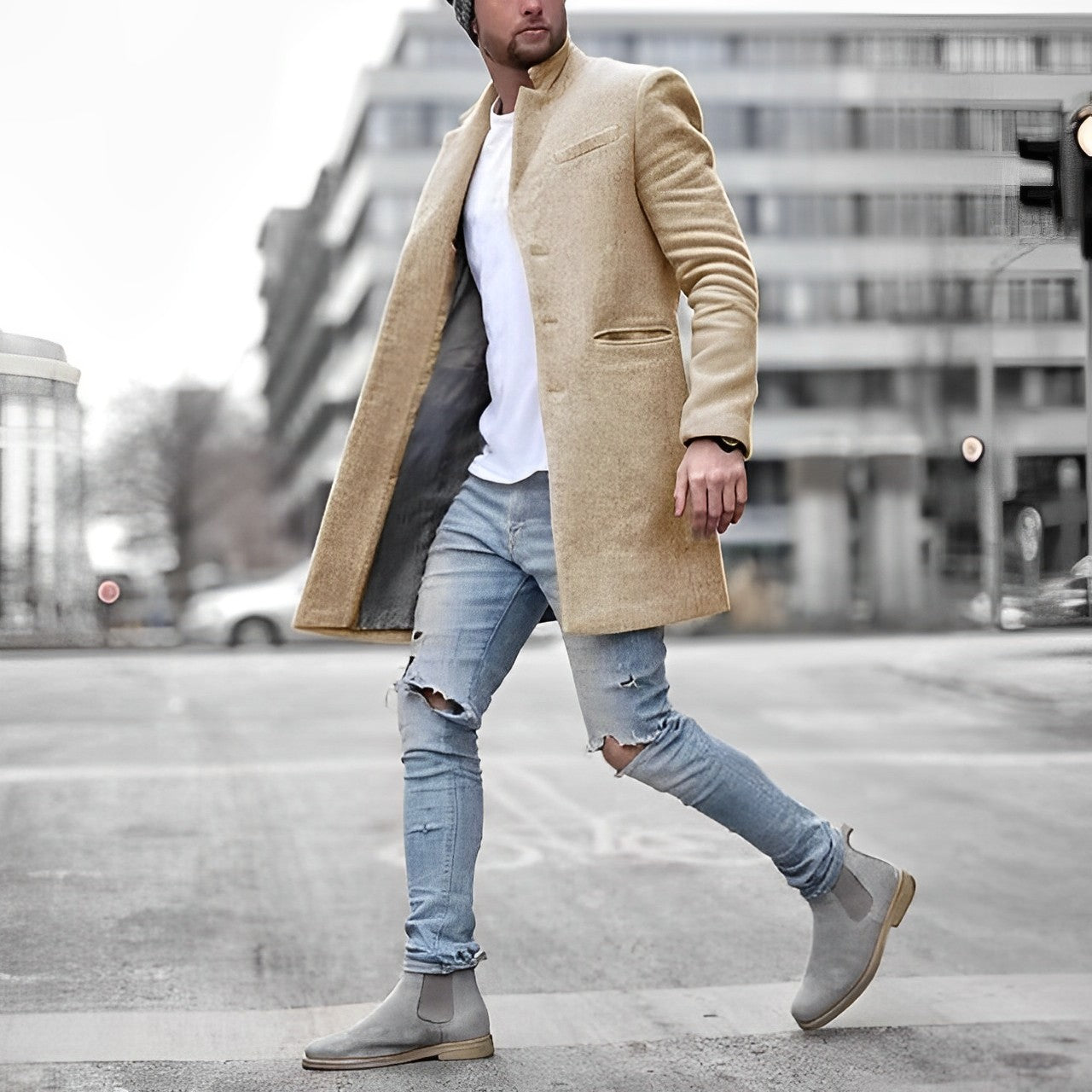Winston Men's Trench Coat | Warm, Casual Style for Winter 2