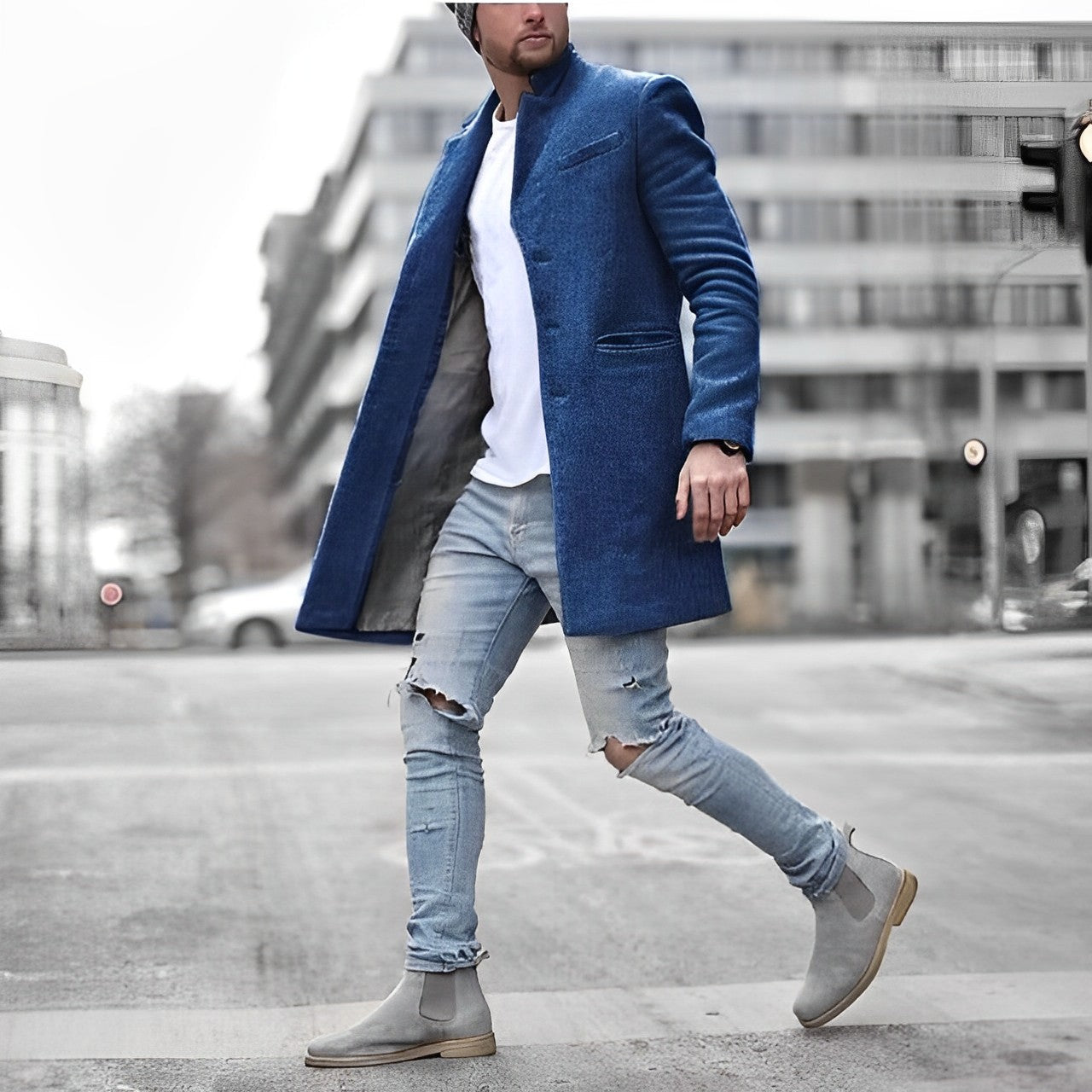 Winston Men's Trench Coat | Warm, Casual Style for Winter 3