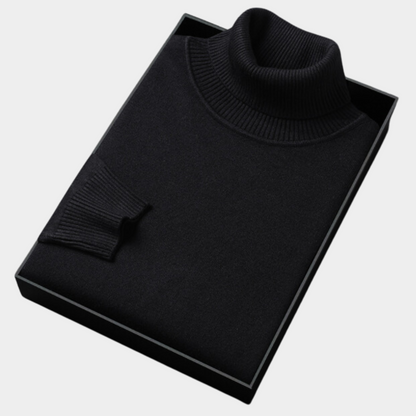 Zachary Men's Turtleneck Pullover Sweater | Modern Fit, Spring Style 3
