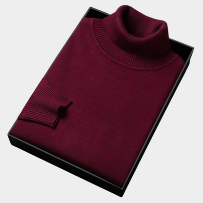 Zachary Men's Turtleneck Pullover Sweater | Modern Fit, Spring Style 9