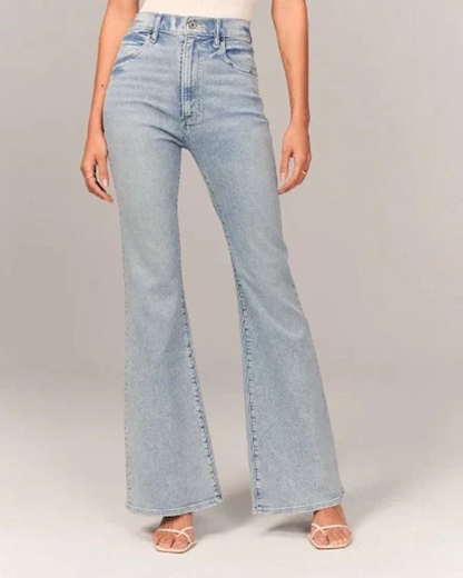 Zara Women's Flared High-Waisted Jeans | Chic Denim Essential 0
