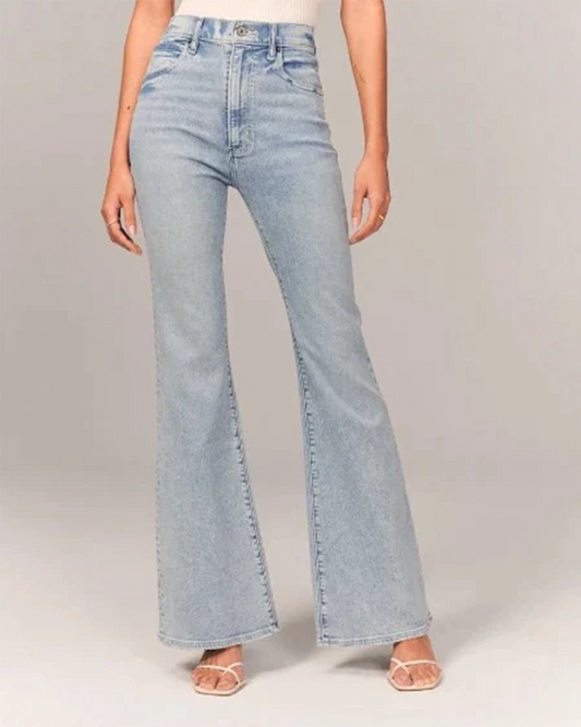 Zara Women's Flared High-Waisted Jeans | Chic Denim Essential 0