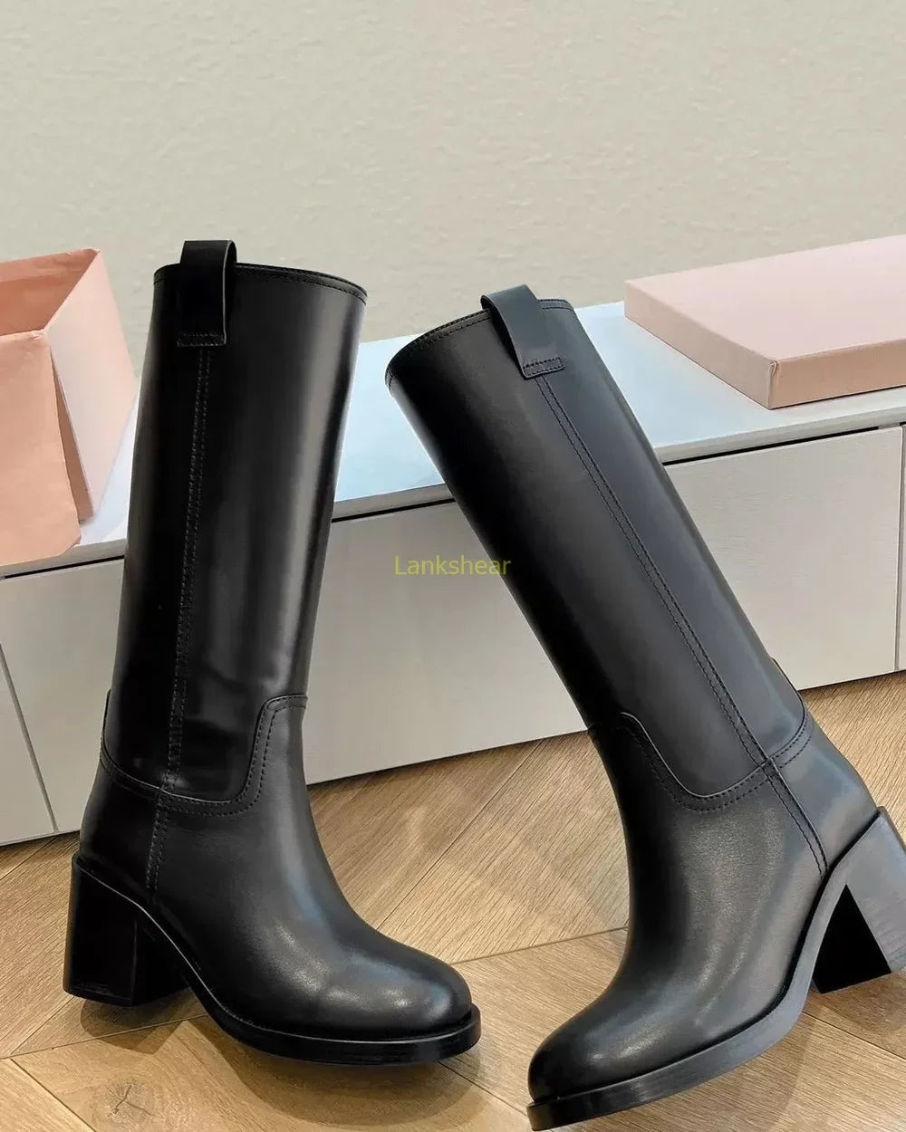 Zara Women's Knee High Boots | Premium Leather, Elegant Design 0